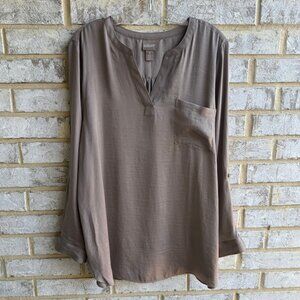 Chico's Taupe Blouse